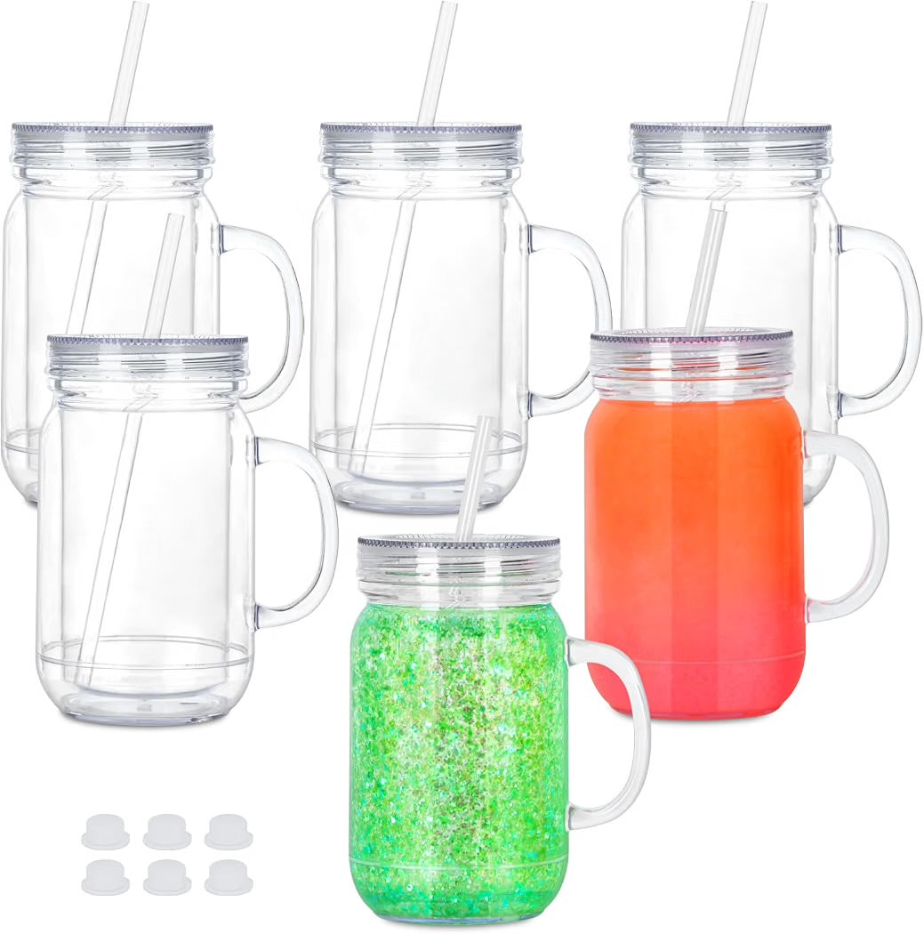 20oz Mason Snowglobe